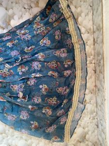 Floral Print Lehenga Set