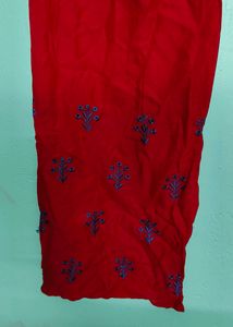 Red Embroidery 🪡 Palazzo
