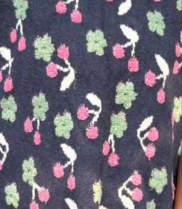 Cherry Pattern Knit Vest