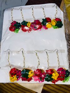 Haldi Jewellery Flower Teeka 12 Pieces