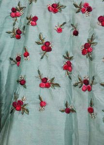 Hand Embroidery Floral Straight Kurta