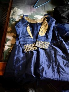 Elegant Blue Embroidered Salwar Suit