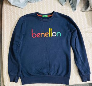 Benetton Blue Sweatshirt