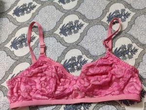 Pink Lace Bra