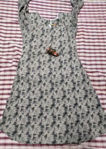 Grey Printed Dress