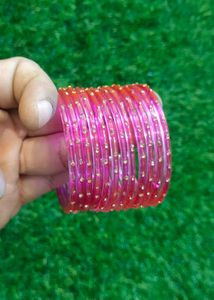 Green Glass Bangles 1set