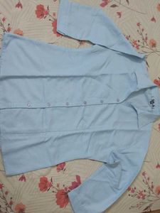 Blue Formal Cotton Shirt