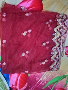 Maroon beautiful garara dress