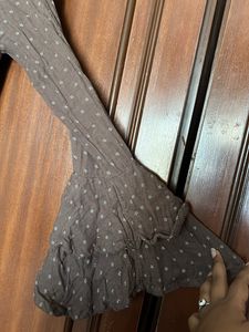 Ruffled A Line Dress