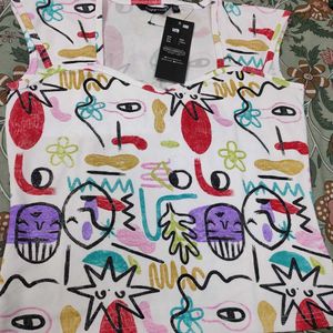 Abstract Print Tank Top