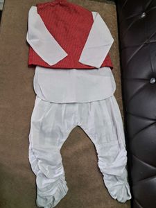 Kurta Pajama Set With Jacket Coat For Boys