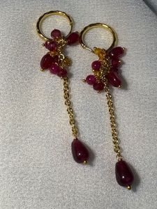 Ruby Dangle Earrings