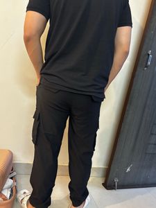 Black Cargo Pants Jogger For Men