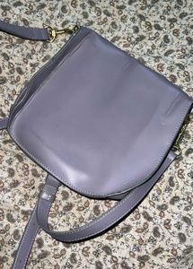LANCASTER Paris lavender leather crossbody bag