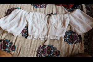 Milkmaid Bustier Puff Sleeve Top