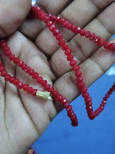 Red Crystal Mala (9 Inch) Chain