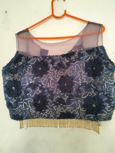 Elegant Navy Blue Ethnic designer Choli