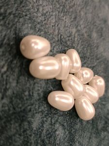 Pearl Beads for Crafts - Set of 10