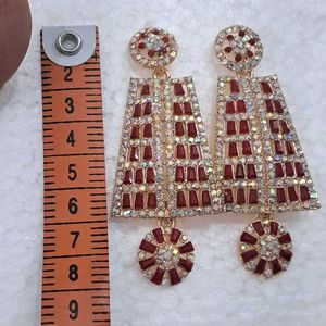 New Fashion Trendy Party Wear Red Earrings