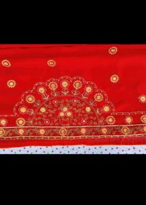 Deep Red Saree