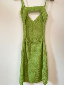 Lime Green Crochet Dress 🌴🥥