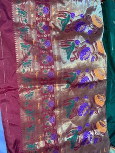 Green &amp; Gold Saree