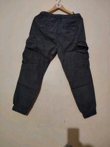 Black Cargo Joggers