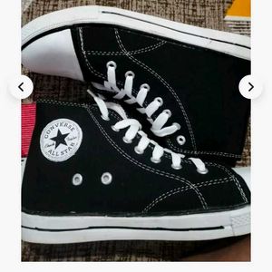 Classic Black High-Top Sneakers