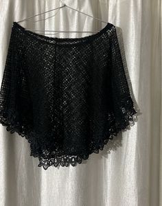 Crochet Lace Poncho Top