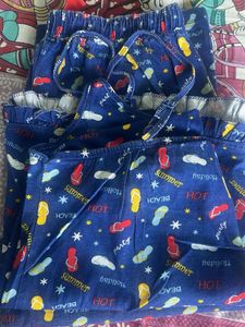 Zivame Small Size spaghetti&amp;  Capri Set Night Wear