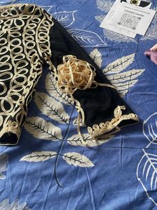 Embroidered Black Shrug