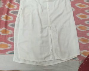 White Collared Kurta