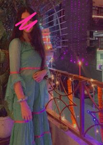 Aqua Ethnic Kurta Set