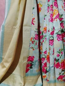 Floral Print Saree
