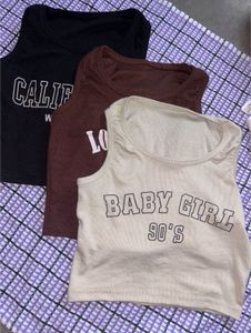 Cute Graphic Tank Tops Combo Set