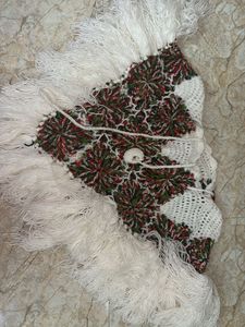 Multicoloured Wool Poncho