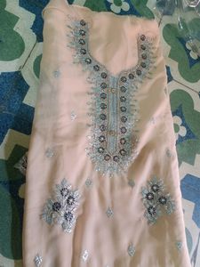 Beautiful Karachi Suit With Inner ( Unstitched )