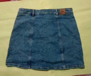 Denim Skirt Size L, Mango. Price Drop!