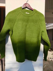 Imported Green Knit Sweater