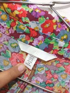 H&amp;M Floral Shirt Dress