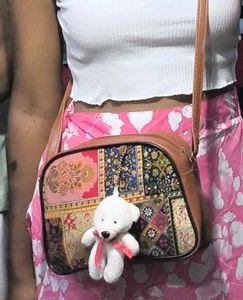 Crossbody Bag with Teddy Charm