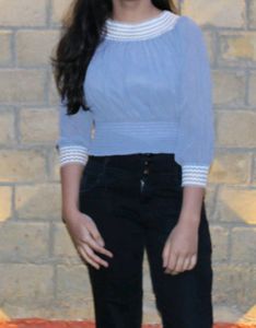 Greyish Blue Top 👕