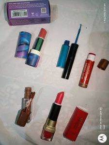 zudio myglamm just herbs lipstick eyeliner combo