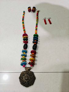 Ethnic Necklace & Earring Set