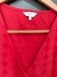 Red Button-Down Dress