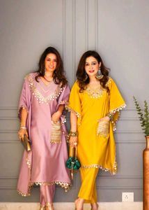 New Standard Beautiful Pakistani Kaftan Dress Full