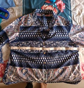 Boho Print Tunic Top