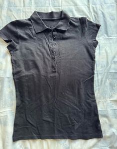 Classic Black Polo Top