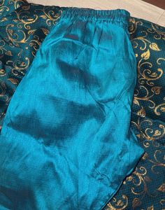 Elegant Teal &amp; Gold Kurta Set