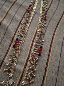 Anklets with Colorful Beads